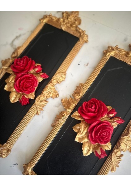 Sevgiliye Özel Tablo El Yapımı Gül Tablo 2li fiyatları