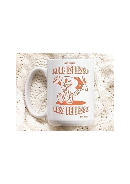 Print Dore Retro Kahve Kupa, Daha Fazla Espresso Kupa, Kahve Sanat Kupa, Kahve Sevgi,ıngilizce Kupa