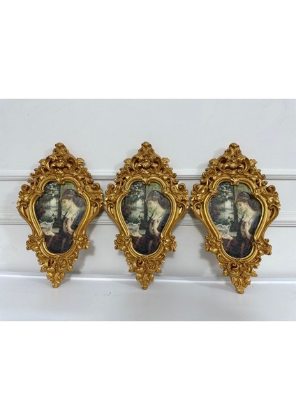 Dekopaj 3 Lü Duvar Tablo ,dekoratif Duvar Süsü 42CM