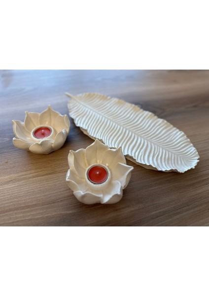 Lotus Mumluk Büyük Boy 42CM Yaprak modelleri