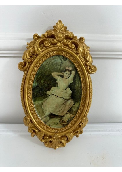 Vintage Tarzı Dl Yapımı Dekopaj Tablo 22CM fırsatları