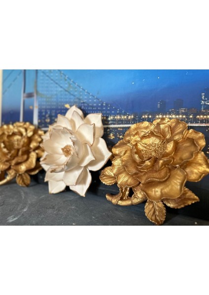 Duvar Çiçek 3 Lü Boy Büyük 30 cm Küçük 25 cm modelleri