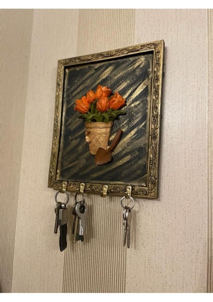 Anahtarlık , Duvar Çerçeveli Dekoratif Tablo Anahtarlık