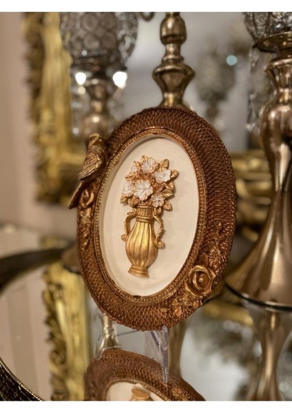 Dekoratif Özel Tasarım Kuş Detaylı Çiçekli Çerçeve , Masa Duvar Süsü fiyatları