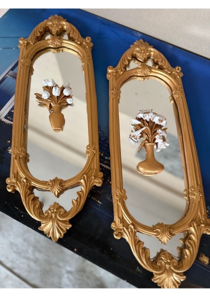 El Yapımı Dekoratif Aynalı Duvar Tablo 70CM 2li fiyatları