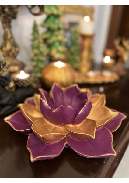 Lotus Çiçek Dekoratif Özel El Yapımı Masa ve Duvar Süsü fırsatları