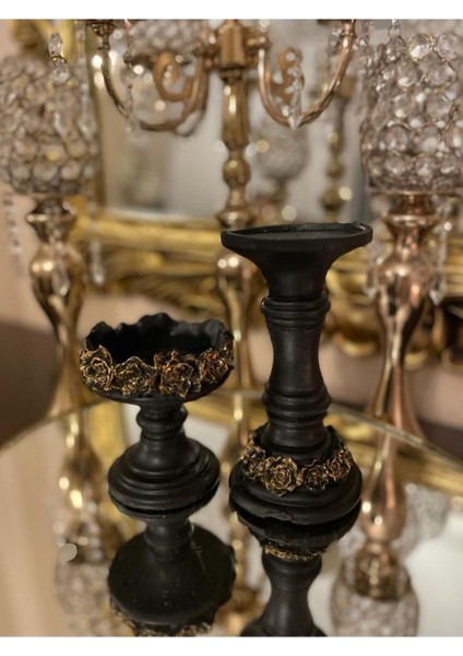 Dekoratif 2 Li Şamdan Mumluk Takımı fırsatları