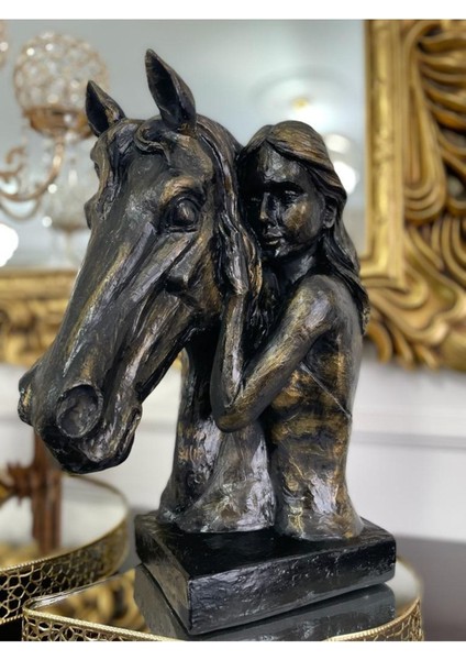 Atlı Kız Biblo Heykeli , Dekoratif Biblo modelleri