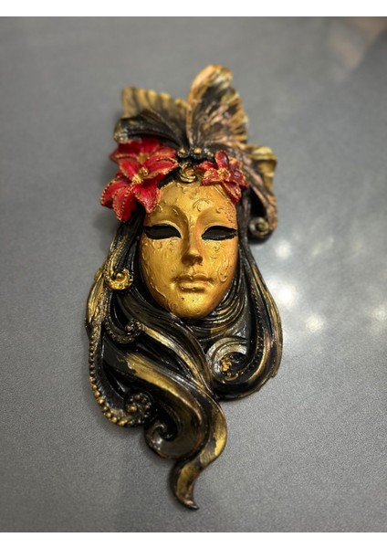 Dekoratif Maske Pano Duvar Heykeli ( 30CM) fırsatları