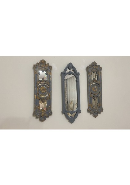 Duvar Aynası Uzun 3 Lü Set 70CM