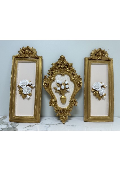 Duvar Tablosu 3 Lü , Dekoratif El Işçiliği Duvar Dekor fırsatları