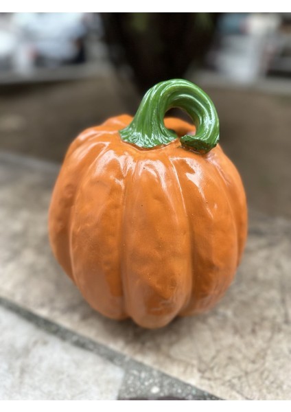 Bal Kabağı Biblo Dekor 2 Li Set Büyük Küçük Bal Kabağı Heykeli indirimleri