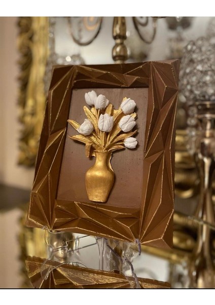 Seramik Duvar Tablosu , Dekoratif Çiçekli Masa Duvar Tablosu , Özel Yapım