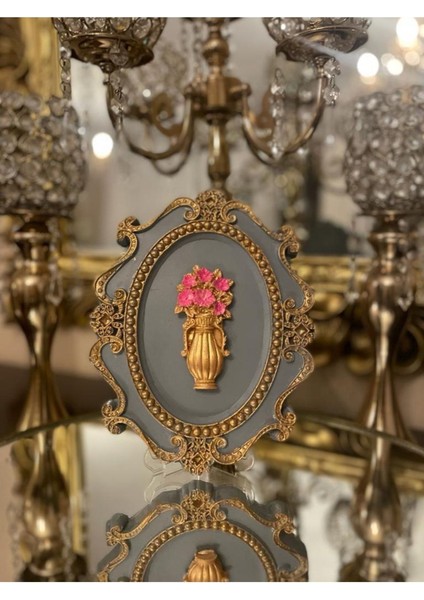 Çiçekli Çerçeveli Tablo