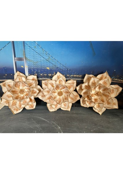 Büyük Masa , Duvar Lotus 3lü Set 30CM modelleri