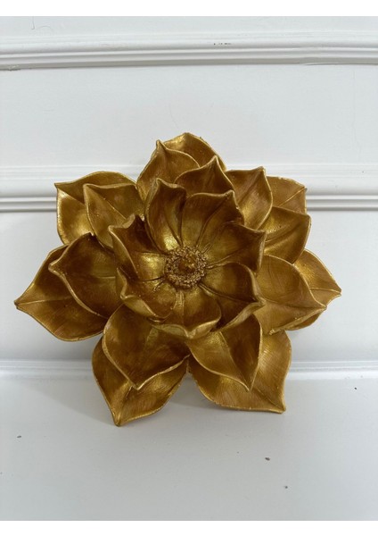 Lotus Büyük Duvar Çiçek Dekoratif Duvar ve Masa Süsü 30 cm