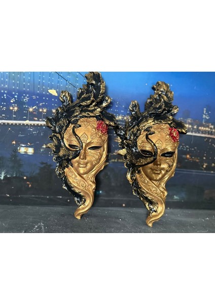 Maske 2li Duvar Obje 30 cm fırsatları