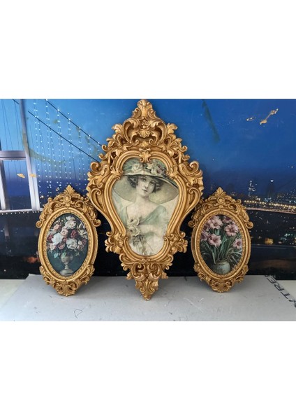 Vintage Tarzı Tablo 3lü Set fırsatları
