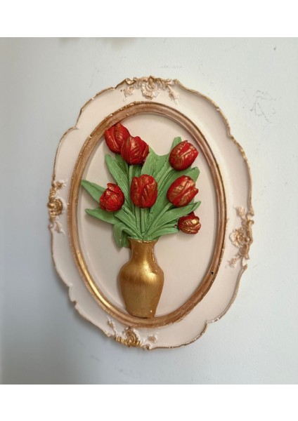 Modern Dekoratif Tablo Lale Detaylı modelleri