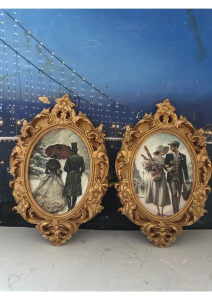 Duvar Masa Tablo Dekoratif Süs 2li Set 22CM fırsatları