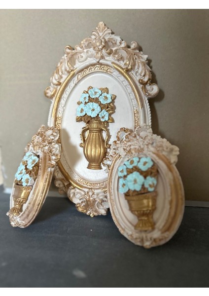 Çiçekli Dekoratif Duvar Tablosu 3lü fiyatları