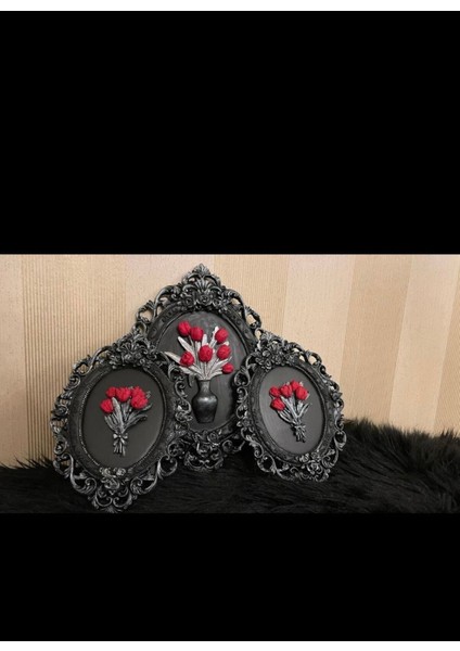 Çiçekli Duvar Tablosu Duvar Dekoru 33 cm fiyatları