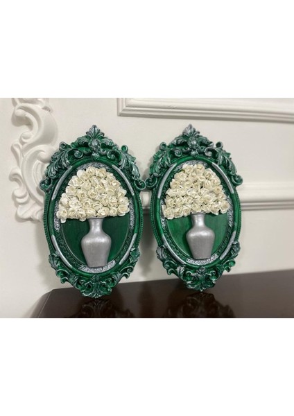 Çerçeve Takımı 2 Li , Çiçekli Dekoratif Duvar Süsü modelleri