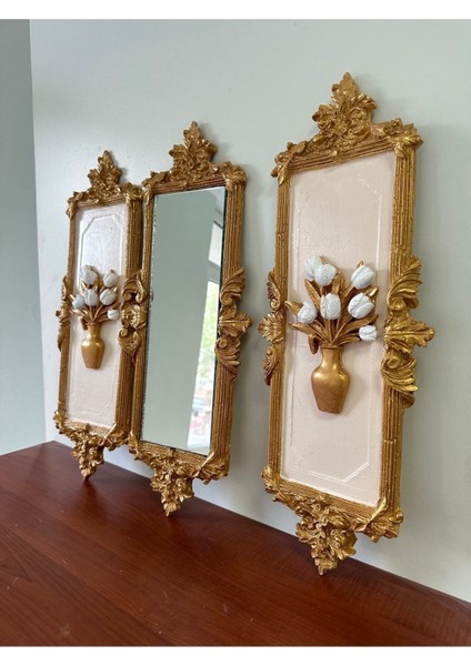 Ayna ve Tablo 3 Lü Duvar Askısı Modern Tasarım indirimleri