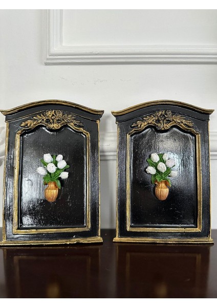 Çiçekli Dekoratif Duvar Tablosu 3 Lü Set indirimleri