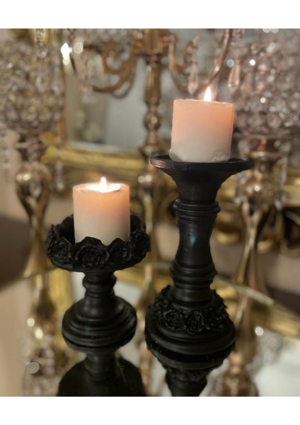 Dekoratif 2 Li Şamdan Modern Mumluk