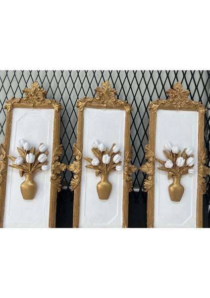 Çerçeveli Çiçekli Tablo 3 Lü Set indirimleri