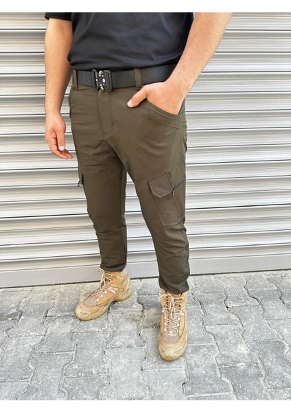 Haki Çok Cepli Taktik Pantolon – Esnek & Dayanıklı Outdoor Güvenlik Pantolonu | Nkystore modelleri