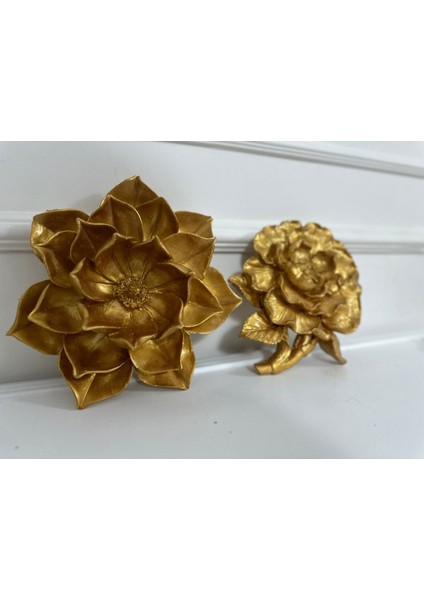 Dekoratif Çiçek Duvar Tablo Lotus ve Şakayık 2li Set 30CM fiyatları