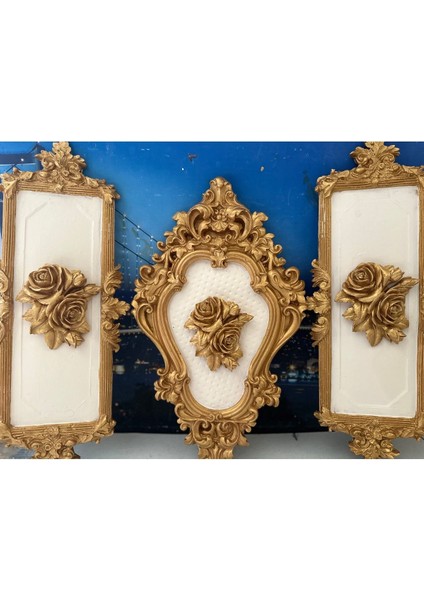 Gül Detaylı Duvar Tablo 46CM