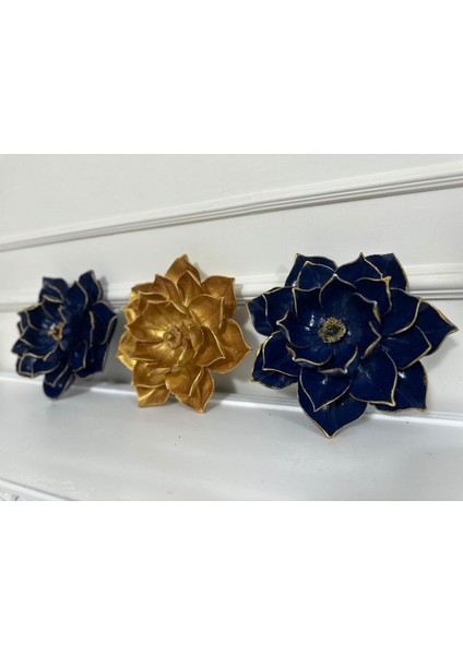 Duvar Dekoratif Duvar Çiçek , Lotus 3lü Set 30CM