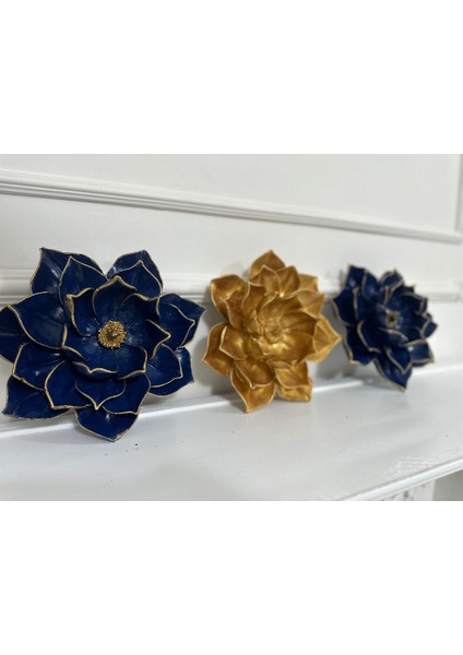 Duvar Dekoratif Duvar Çiçek , Lotus 3lü Set 30CM modelleri