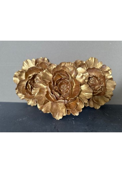 Lotus 3 Li Duvar Çiçek Altın fiyatları