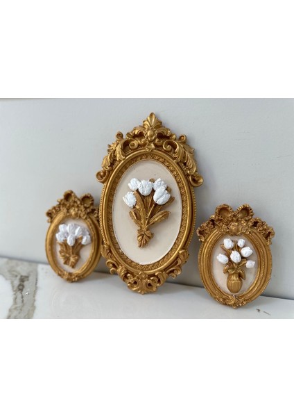 Tasarım 3 Lü Tablo Dekoratif Süs modelleri