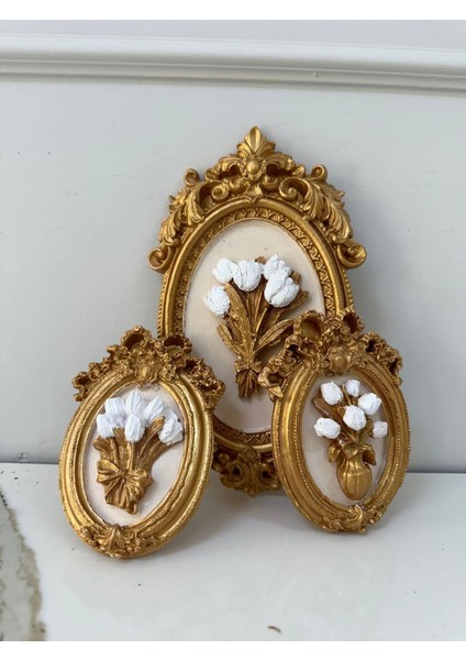 Tasarım 3 Lü Tablo Dekoratif Süs indirimleri