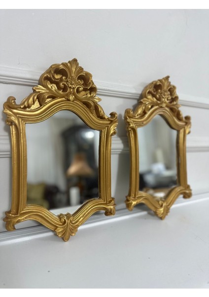 Şık Tasarım Ayna 2li Duvar Süs 40CM fiyatları