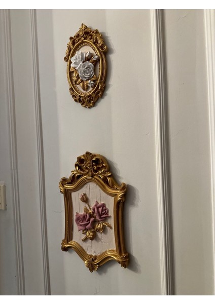 Çiçekli Duvar Tablosu 3lü Set , Büyük 40 cm Orta Boy 23CM fiyatları