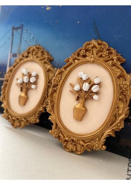 Duvar Tablo 3lü Set Dekoratif Ayna ve Tablo Set 42CM fırsatları