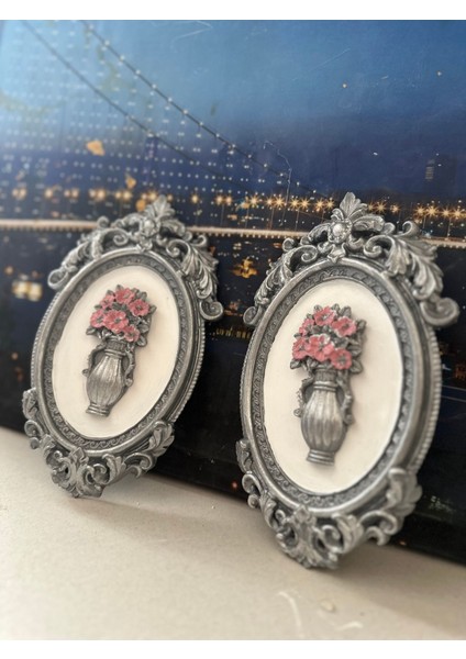 Gümüş Tablo 2li Set 22CM fiyatları