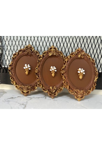 Kahverengi 3 Lü Aksesuar El Yapımı Tablo fiyatları