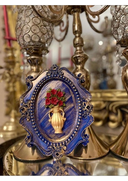 Çerçeveli Çiçekli Dekoratif Masa Duvar Tablosu fiyatları