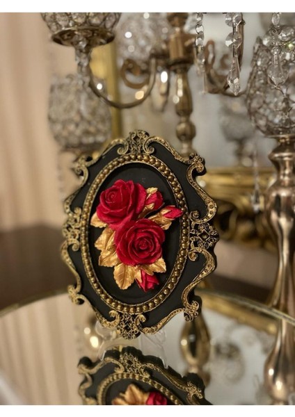 Kırmızı Gül Detaylı Tablo , Masa Duvar Tablosu modelleri