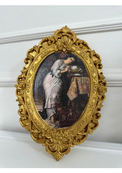 El Yapımı Vintage Tarzı Dekopaj Tablo El Yapımı 32CM modelleri