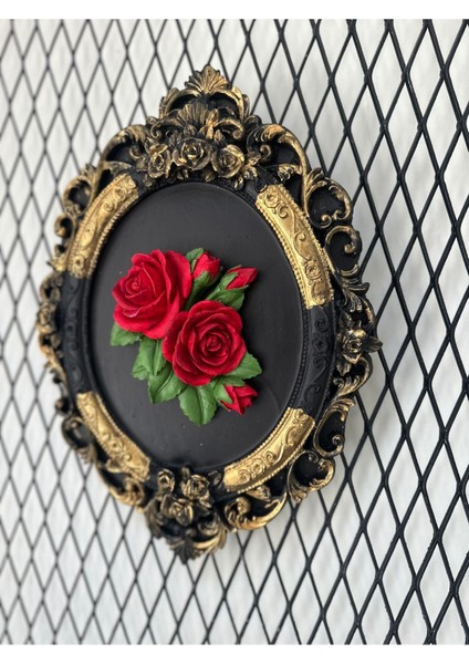 Gül Detaylı Tablo Duvar Askısı , Dekoratif Duvar Tablosu fiyatları