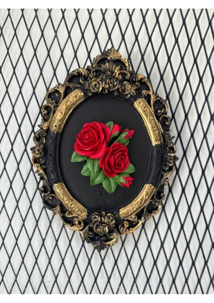 Gül Detaylı Tablo Duvar Askısı , Dekoratif Duvar Tablosu modelleri