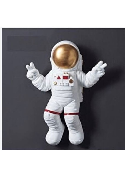 Astronot Duvar Heykeli , Dekoratif Astronot Biblo